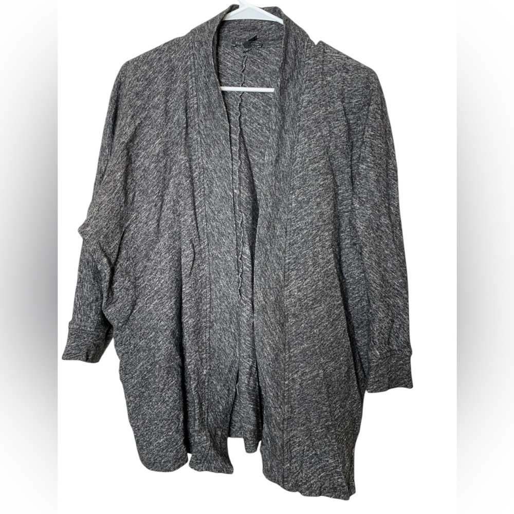 Eileen Fisher Organic Cotton Wool Open Front Cardigan Size M Sustainable‎ Mature